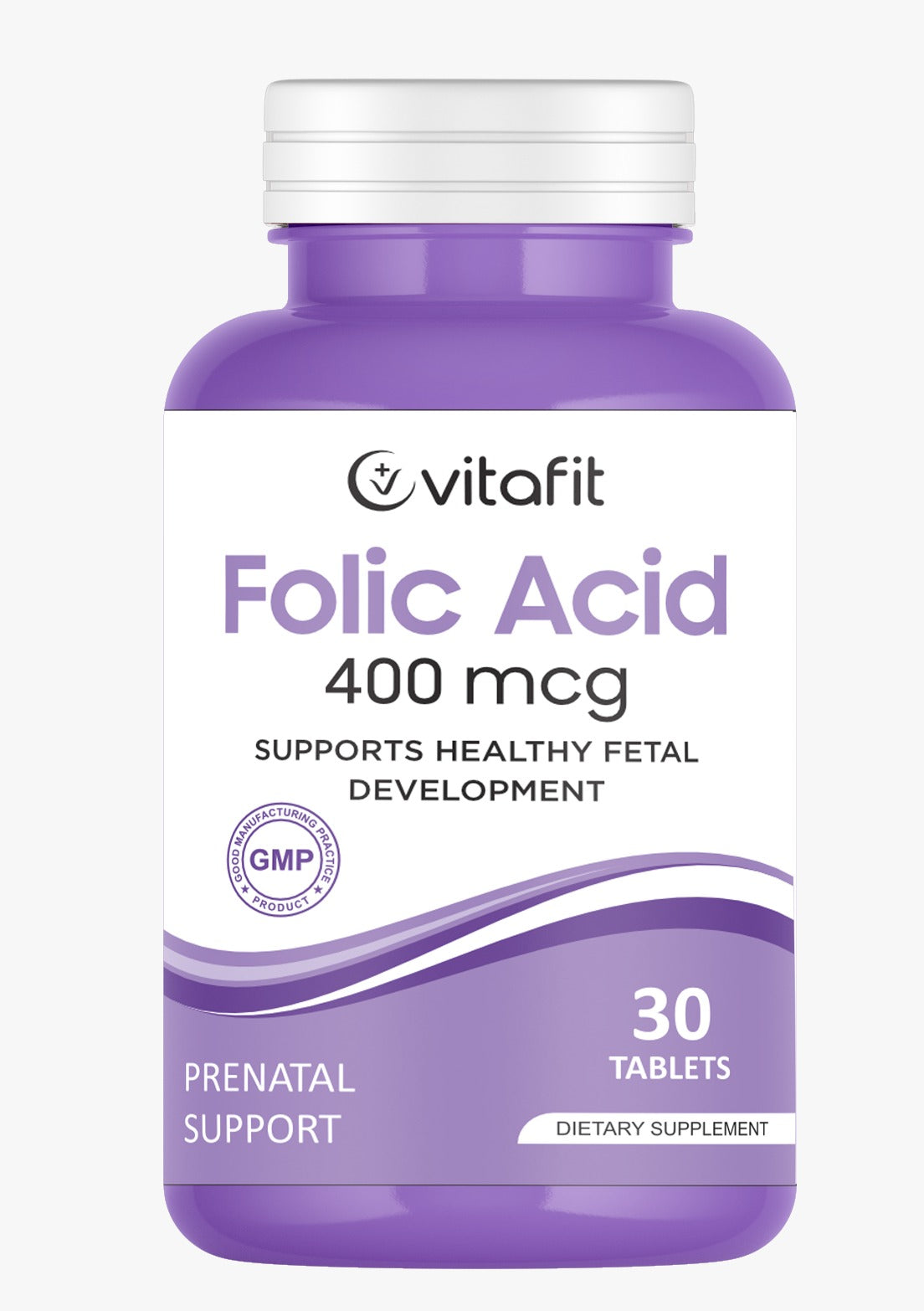 Vitafit Folic Acid 400mg | 30 Tablets | Prenatal Support